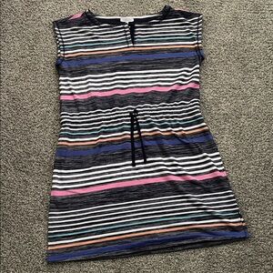 Talbots Multicolor Striped Dress